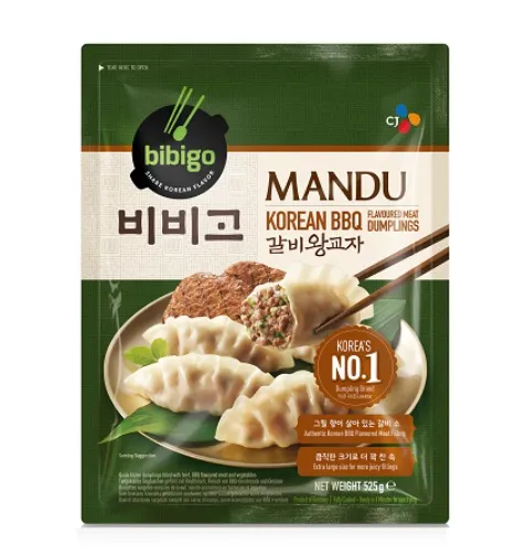 Pelmeenid BIBIGO, Gyoza, Mandu Korean BBQ, veise ja köögiviljadega, külmutatud, 525g