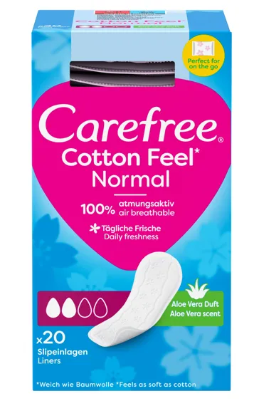 Pesukaitse CAREFREE Cotton Normal aaloega 20 tk
