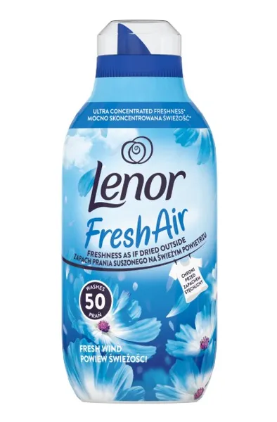 Veļas mīkstinātājs LENOR Fresh Wind, 50 mazgāšanas reizēm, 700ml