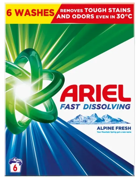 Pesupulber Mountain Spring, 6 pesukorda, ARIEL, 330 g