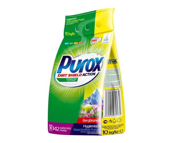 Pesupulber PUROX Universal, 142 pesukorda, 10kg