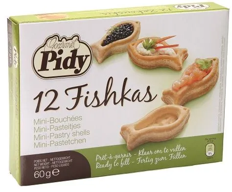 PIDY Täidetavad kalakujulised minikorvikesed, Fishkas, 12 tk