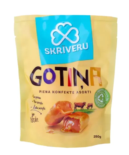 Piimakompvek SKRĪVERU, Gotina, assortii,  250g