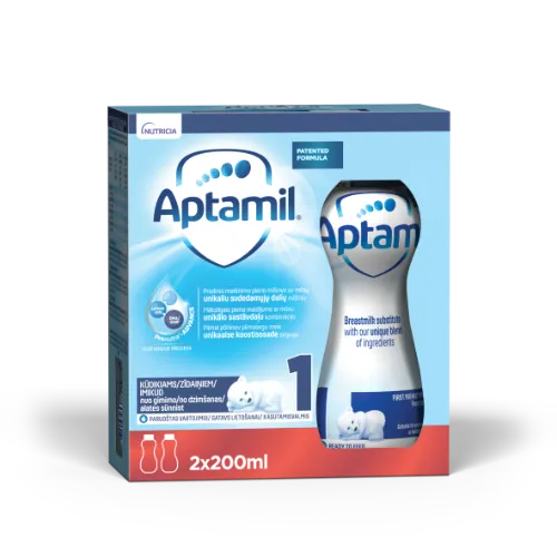 Piimasegu jook Aptamil 1 al. sünnist 2x200ml