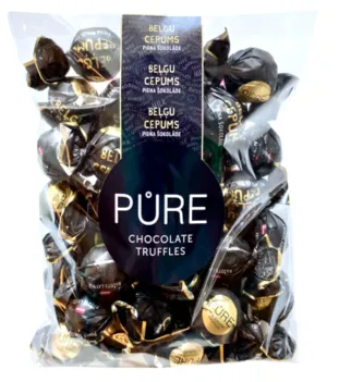 Piimašokolaadi trühvlid PURE Belgia küpsisekreemi täidisega, 500g