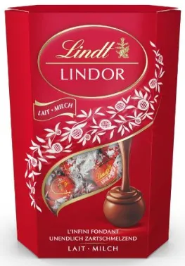 Piimašokolaadipallid LINDT, Lindor, 200 g