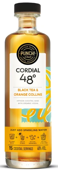 Piiritusjook PUNCH CLUB! Cordial 48 Professional Black Tea & Orange Collins, 48%vol, 0,5L,R23/184574