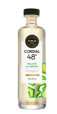 Piiritusjook PUNCH CLUB! Cordial 48 Professional Mojito, 48%vol, 0,5L,R23/184825/21