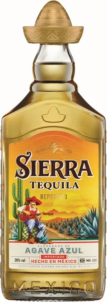 Piiritusjook SIERRA Tequila Reposado, 38%vol, 0,5L,16R/32398/21