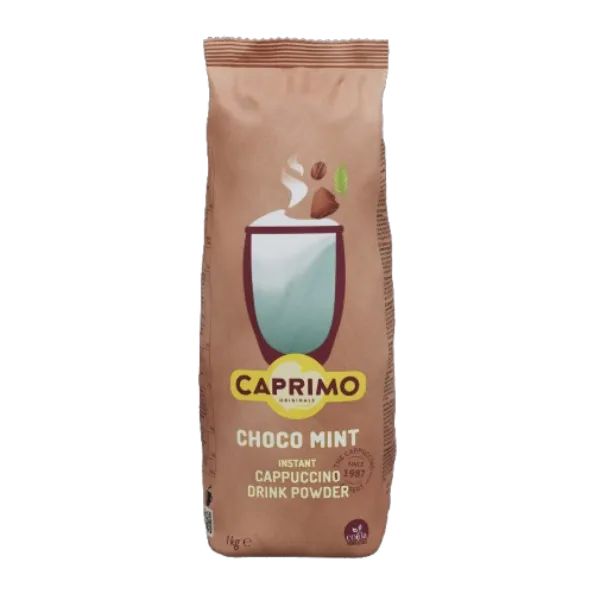 Piparmündimaitseline lahustuv kakao baasil cappuccino joogipulber Caprimo Cappuccino Choco Mint 1 kg