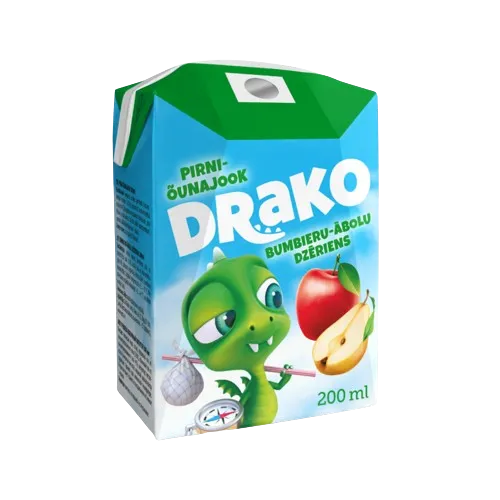 Pirni-õunajook kõrrega Draakoni, PÕLTSAMAA, 200 ml