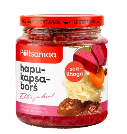 PÕLTSAMAA Hapukapsaborš sealihaga 530 g