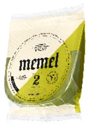 Nogatavināts puscietais siers „MEMEL Piquant “ ar baziliku 45 % TSS, 180g