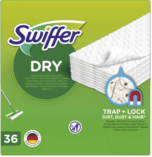 Põrandapuhastuslapid SWIFFER varrele kuivad, 36tk