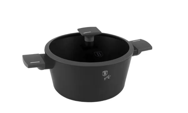 Pott BERLINGER HAUS, Anthracite, kaanega, alumiinium, 4,1 L, D 24 cm, H 11,8 cm, tk