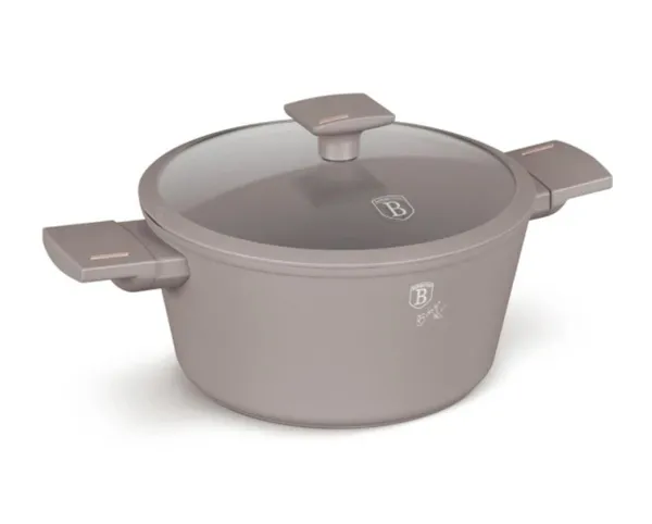 Pott kaanega BERLINGER HAUS, Taupe, alumiinium, 4,1 L, D 24 cm, H 11,8 cm, tk
