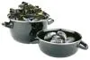 Pott rannakarpidele, must, emailitud, terasest, D 24cm