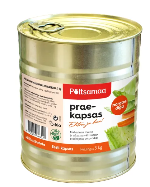 Praekapsas PÕLTSAMAA porgandiga, 3 kg