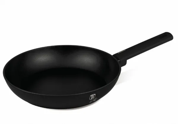 Praepann BERLINGER HAUS, Matte Black, mittenakkuva kattega, alumiinium, D 24 cm, H 5,2 cm, tk
