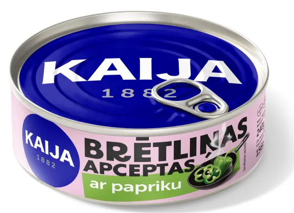 Brētliņas apceptas tomātu mērcē ar papriku KAIJA, 240g EO