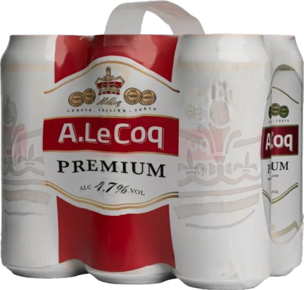 Hele õlu Premium 6-pakk, A. LE COQ, 6 x 500 ml purk