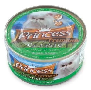 PRINCESS PREMIUM Classic Märg täissööt kassile, kana-tuunikala-riis-köögiviljad, 170 g