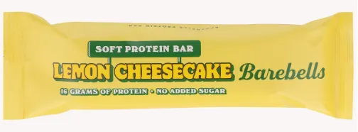 Proteiinibatoon Soft Bar Lemon Cheesecake, BAREBELLS, 55 g