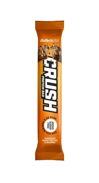 Proteiinibatoon BIOTECHUSA, CRUSH BAR, šokolaad, maapähkel, 64g