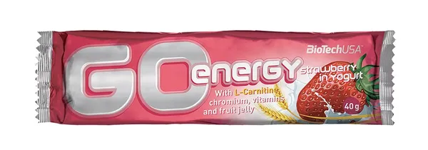 Proteiinibatoon BIOTECHUSA, GO ENERGY, maasika, jogurt, 40g