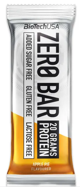 Proteiinibatoon BIOTECHUSA, ZERO BAR, õunakook, 50g