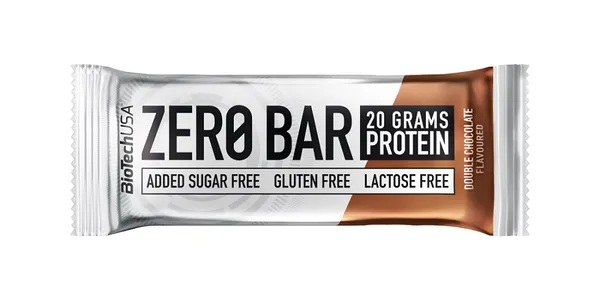 Proteiinibatoon BIOTECHUSA, ZERO BAR, topeltšokolaad, 50g