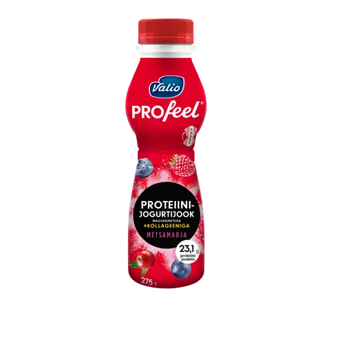Proteiinijogurtijook VALIO, PROfeel, metsamarja, kollageeniga, 275g
