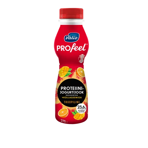 Proteiinijogurtijook VALIO, PROfeel, troopiline, kollageeniga, 275g