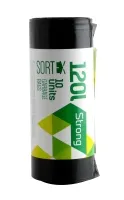 Prügikotid 120 L, must,  SORTEX,  LDPE, 35 mic  10tk