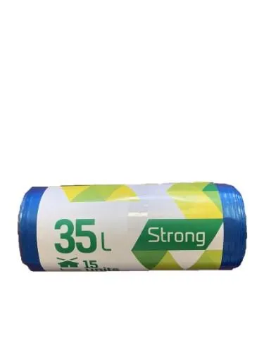 Prügikotid 35 L, 30 mk, 50 x 60 cm, sinised, 15 tk, SORTEX