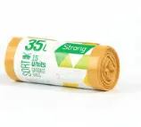 Prügikotid SORTEX, 35L, 30mk, 50 x 60cm, kollased, 15tk.