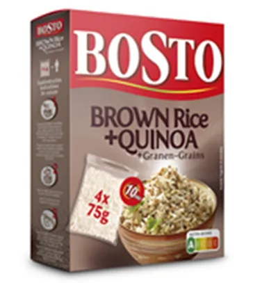 Pruun riis & quinoa & teravili BOSTO 4x75g