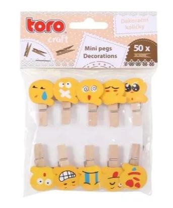 Puidust lõksud Näod 3,5cm 10tk