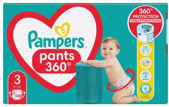 Püksmähkmed PAMPERS Mega Pack S3, 128tk