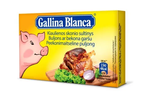 Gallina Blanca puljongikuubik peekonimaitseline 8*10g