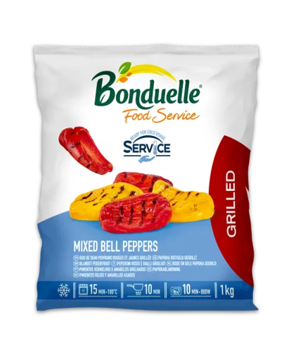 Punase ja kollase paprika segu BONDUELLE, grillitud, külmutatud, 1kg