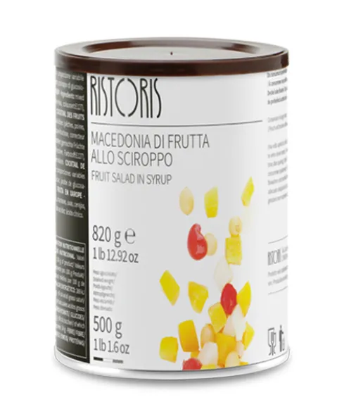 Puuviljasalat RISTORIS, siirupis, 820 g / 500 g