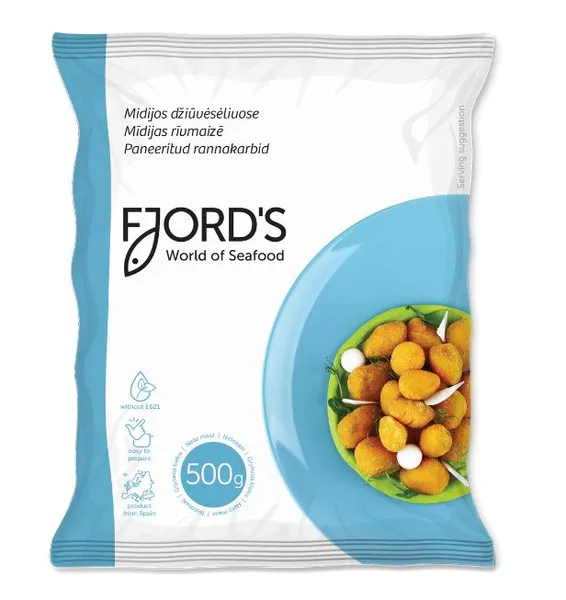 Rannakarbiliha FJORD'S paneeritud, külmutatud, 500g