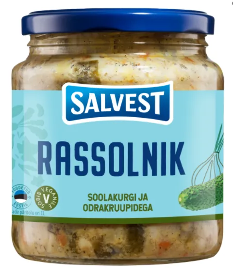 Rassolnik SALVEST soolakurgi ja odrakruupidega 530g