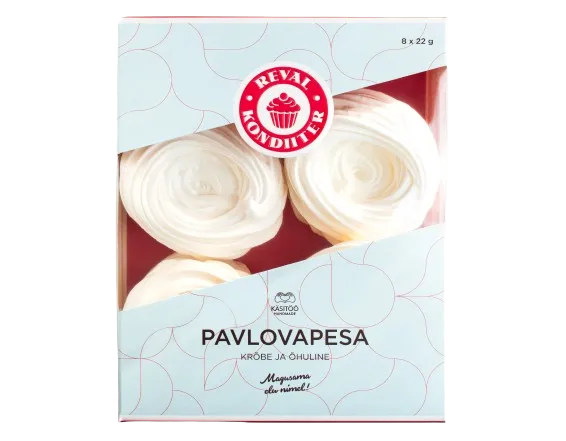 REVAL KONDIITER Pavlova beseekoogi põhjad karbis, 8x22g