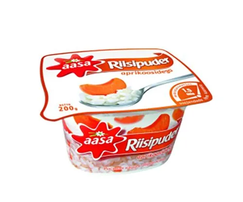 Riisipuder aprikoosidega AASA 6% 200g