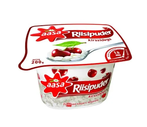 Riisipuder kirssidega Aasa 6%  200g