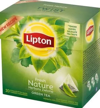 Roheline tee Fresh Nature 20pk* 28g, LIPTON, püramiid teekott