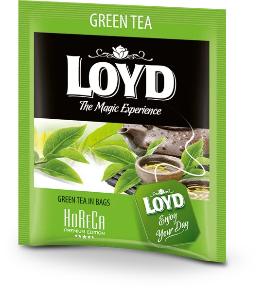 Roheline tee LOYD Horeca 500 x 1.7g, kahekambriline teekott ümbrikus