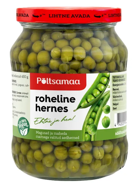 Rohelised herned PÕLTSAMAA 690g